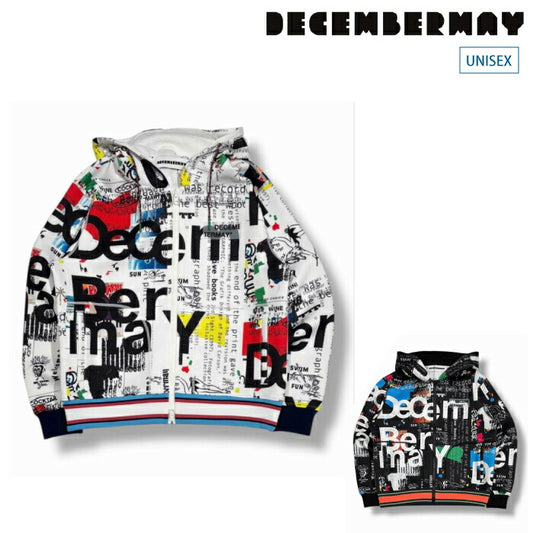 DECEMBERMAY ディセンバーメイ ゴルフウェア メンズ レディース グラフィティ軽量フーディー Graffiti hoodie/UNISEX フーディー ブルゾン アウター 防風 撥水 透湿 保暖性 4-512-1208