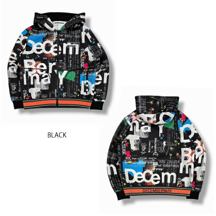 DECEMBERMAY ディセンバーメイ ゴルフウェア メンズ レディース グラフィティ軽量フーディー Graffiti hoodie/UNISEX フーディー ブルゾン アウター 防風 撥水 透湿 保暖性 4-512-1208