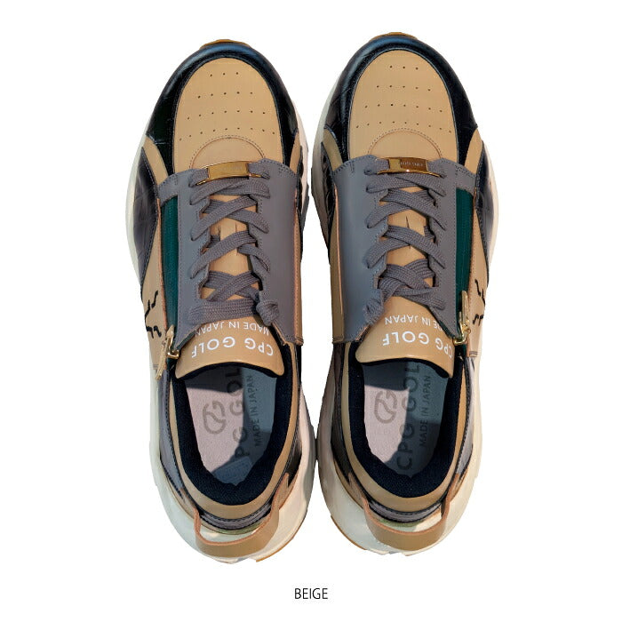 CPG GOLF シーピージーゴルフ メンズ ゴルフシューズ SIMPLE ZIP VIBRAM SOLE スパイクレス 4516-99903