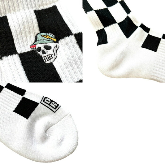 DEVEREUX GOLF デヴァローゴルフ メンズ レギュラーソックス MENS FLAG CHECK REGULAR SOCKS 763472801