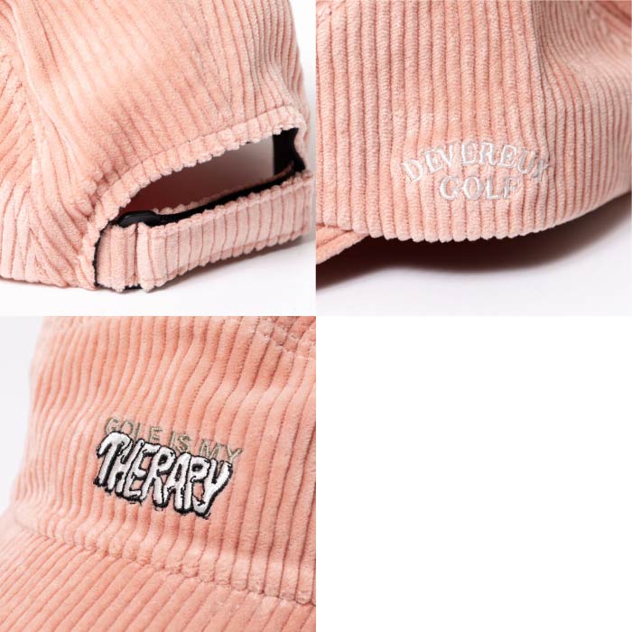 DEVEREUX GOLF デヴァローゴルフ ゴルフウェア メンズ レディース Golf is my Therapy ジェットキャップ コーデュロイ 日本製 763474801