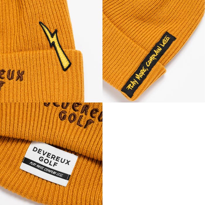 DEVEREUX GOLF デヴァローゴルフ ゴルフウェア メンズ レディース Devereux Bolt Loose Knit ビーニー ニット 帽子 763474802