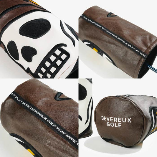 DEVEREUX GOLF デヴァローゴルフ メンズ レディース ドライバーカバー XL Skull Caddie Barrel Head Cover 763532804