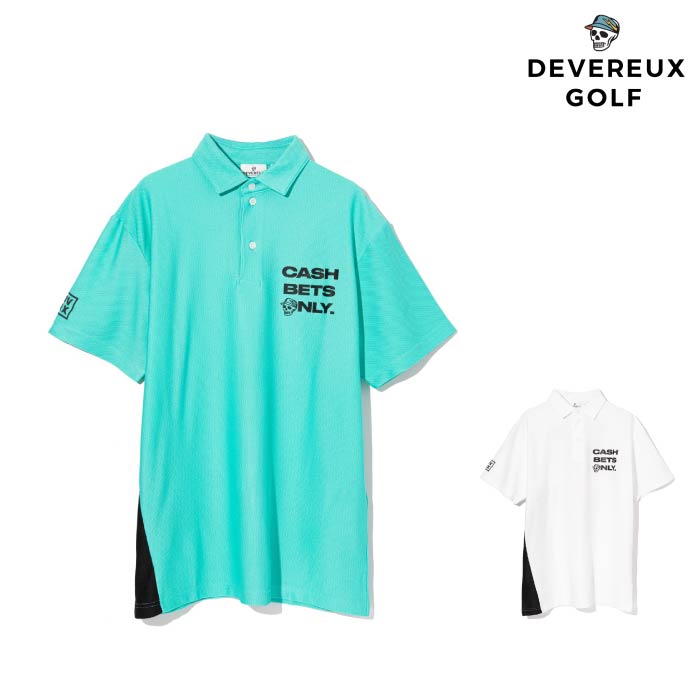 DEVEREUX GOLF デヴァローゴルフ ゴルフウェア メンズ Cash Betsメッシュポロ 吸湿速乾性 UVカット機能 ストレッチ性 763572021