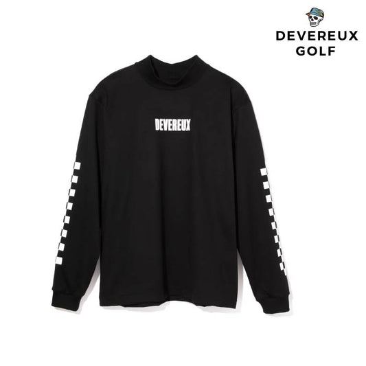 DEVEREUX GOLF デヴァローゴルフ ゴルフウェア メンズ 長袖シャツ Logo Assorted ロングスリーブ モックネックTシャツ 763572022