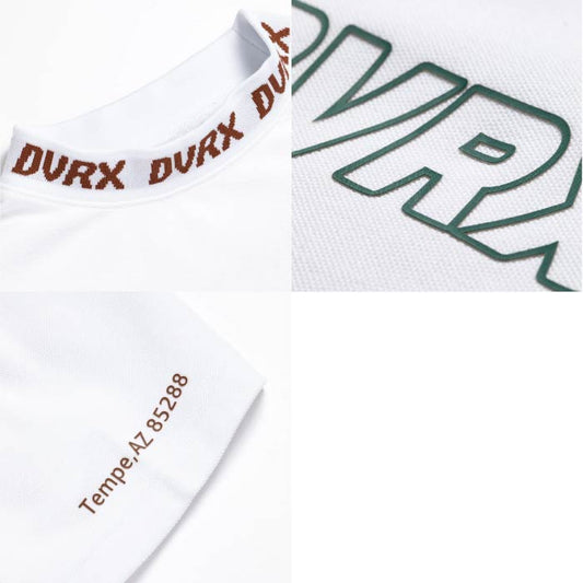 DEVEREUX GOLF デヴァローゴルフ ゴルフウェア メンズ 半袖シャツ Classic Logo Rib モックネッククロコTシャツ 763572025