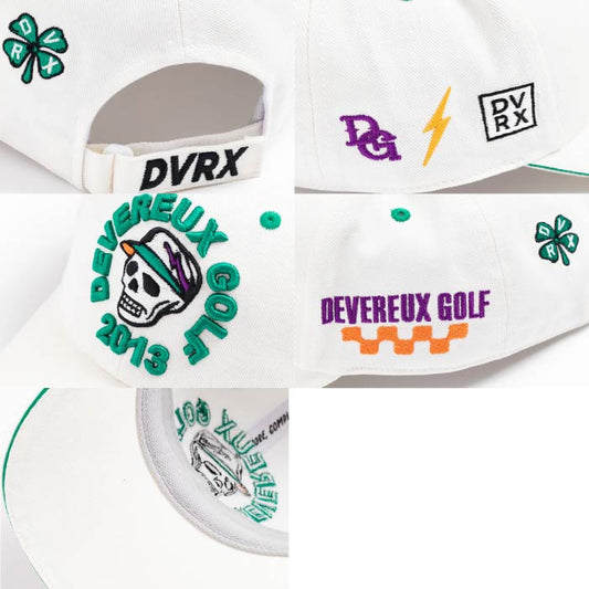 DEVEREUX GOLF デヴァローゴルフ ゴルフウェア メンズ レディース 帽子 キャップ DVRX プロショップハット 10sコットンツイル素材 763572807