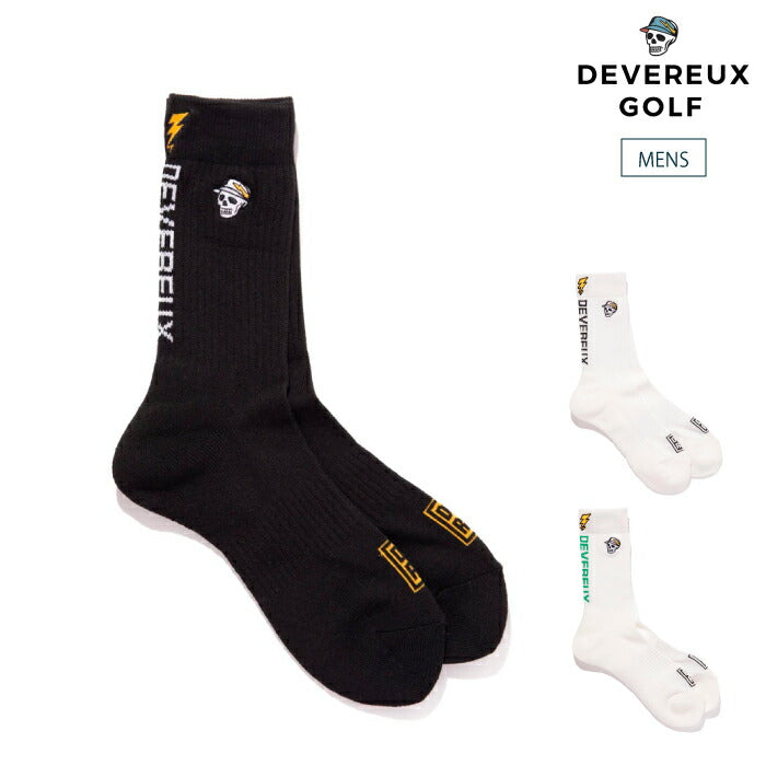 DEVEREUX GOLF デヴァローゴルフ ゴルフウェア メンズ ソックス MENS Back Logo Regular Socks 763572840 秋冬 2025