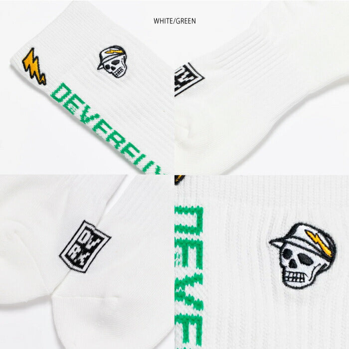 DEVEREUX GOLF デヴァローゴルフ ゴルフウェア メンズ ソックス MENS Back Logo Regular Socks 763572840 秋冬 2025