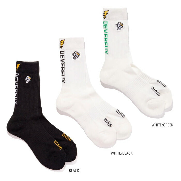 DEVEREUX GOLF デヴァローゴルフ ゴルフウェア メンズ ソックス MENS Back Logo Regular Socks 763572840 秋冬 2025