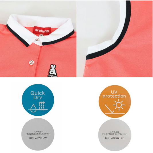 archivio アルチビオ レディース ノースリーブ 【UVカット/軽量/吸水速乾/ストレッチ/EASY CARE】A259507