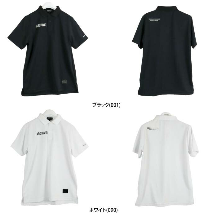 archivio アルチビオ ゴルフシャツ ゴルフウェア メンズ UV速乾カノコポロシャツ A369404