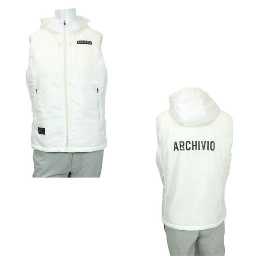 archivio アルチビオ ゴルフウェア メンズ フルジップ撥水中綿ベスト A424103