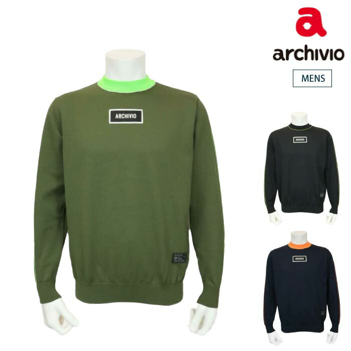 archivio アルチビオ ゴルフウェア メンズ コードラインニットプル