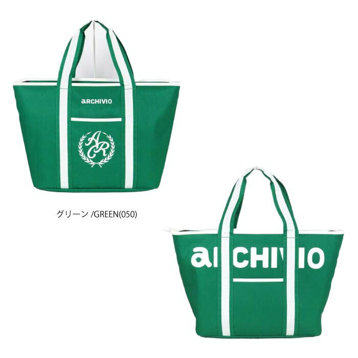 archivio アルチビオ ゴルフウェア メンズ レディース エンブレム風刺繍ボストンバッグ a450202