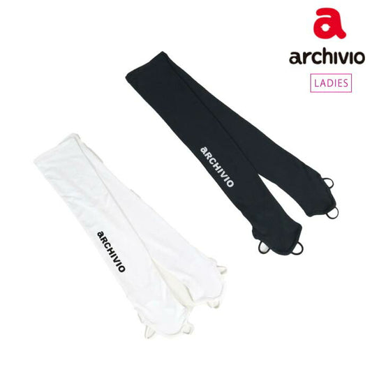 archivio アルチビオ ゴルフウェア レディース プリントロゴアームカバー ストレッチ a450403