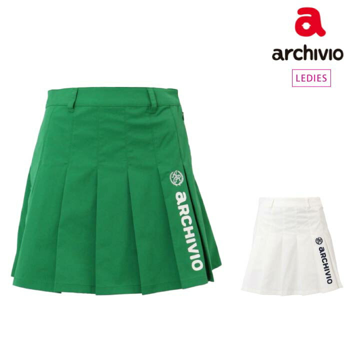 archivio アルチビオ ゴルフウェア レディース 撥水プリーツスカート