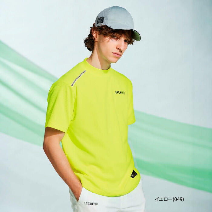 archivio アルチビオ ゴルフウェア メンズ UV速乾肩ラインプルオーバー 伸縮性 日本製 a469403