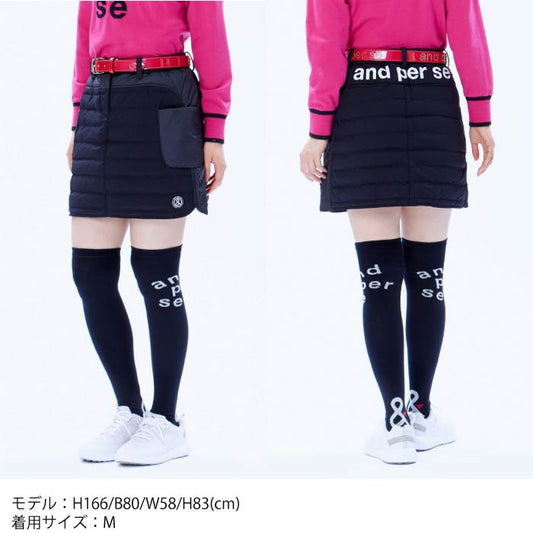 and per se アンパスィ レディース エナジーコクーン中綿スカート マルチストレッチ 耐久撥水 保温 AFF4013G2