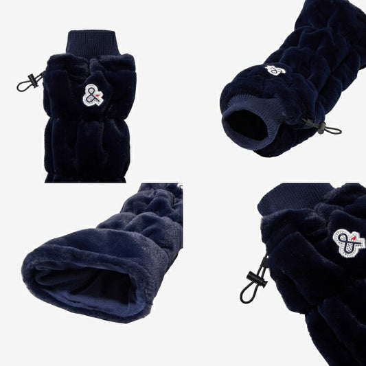 and per se アンパスィ レディース ゴルフ用品 ファー使いレッグウォーマー AFF8314