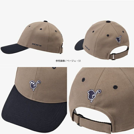 and per se アンパスィ ゴルフウェア レディース キャップ 帽子 UVカット サイズ調整可 aff8406
