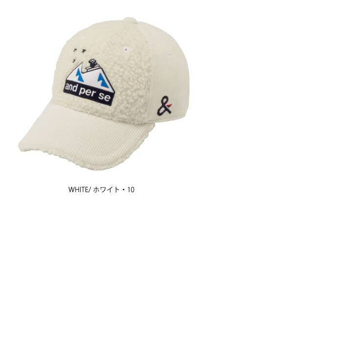 and per se アンパスィ ゴルフウェア レディース キャップ 帽子 UVプロテクト AFF8415