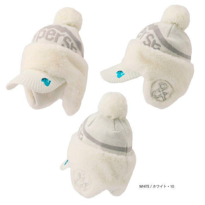 and per se アンパスィ ゴルフウェア レディース ニットキャップ 防寒 UVケア AFF8505