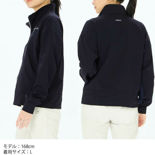 and per se アンパスィ ゴルフウェア レディース UVケア ドットメッシュ ブルゾン AFS1135W4