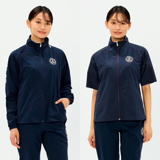 and per se アンパスィ ゴルフウェア レディース 2WAYフレックスライトレインブルゾン マルチストレッチ はっ水 UV 防水 高度透湿 セットアップ対応 afs1806r1