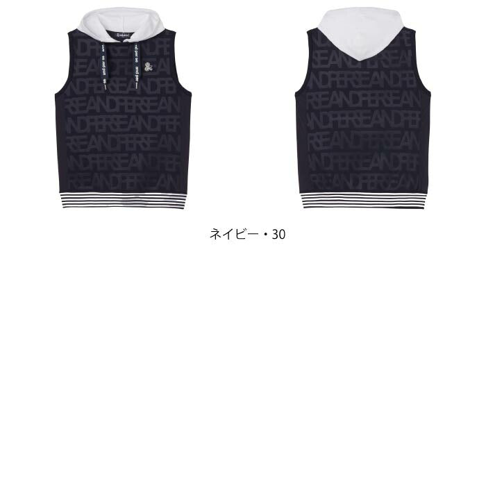 and per se アンパスィ ゴルフウェア レディース エンボスメッシュニットベスト セットアップ対応 AFS2015B1