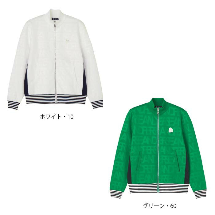 and per se アンパスィ ゴルフウェア レディース エンボスメッシュニットブルゾン セットアップ対応 afs2915b1