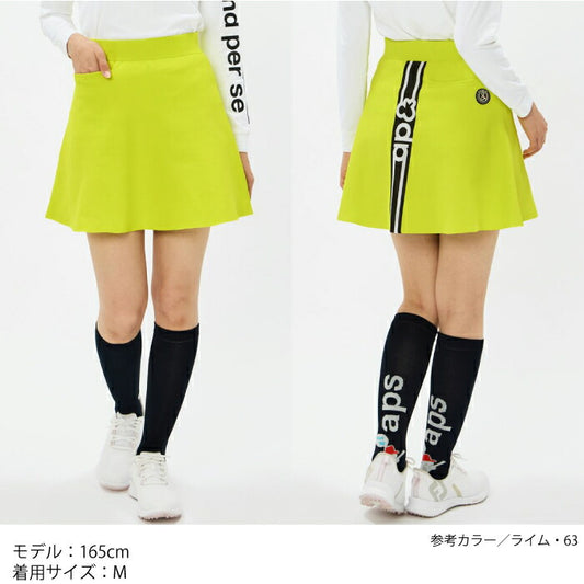 and per se アンパスィ ゴルフウェア レディース アクティブニットスカート 抗ピル マルチストレッチ 軽量 洗濯機OK 抗菌防臭 AFS4016A1