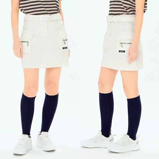 and per se アンパスィ ゴルフウェア レディース ストレッチジャカード スカート afs4095e7