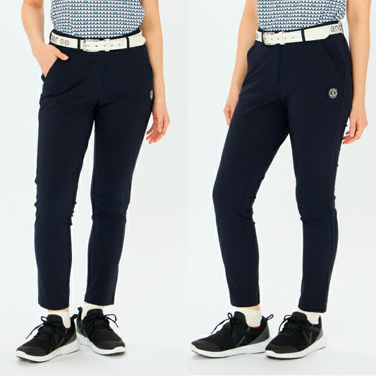 and per se アンパスィ ゴルフウェア レディース スイングドライWクロスパンツ 速乾性 ストレッチ性 UVプロテクト afs5025e4