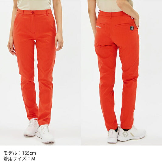 and per se アンパスィ ゴルフウェア レディース オールラウンダーパンツ ロングパンツ ストレートシルエット ストレッチ はっ水 UV 制電ケア 抗菌防臭 AFS5026E1