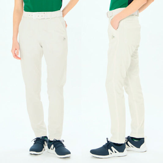 and per se アンパスィ ゴルフウェア レディースストレッチジャカードパンツ 非フッ素(C0)はっ水 afs5095e7