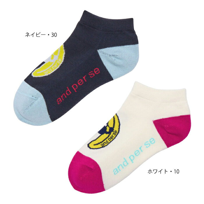 and per se アンパスィ ゴルフウェア レディース アンクルソックス 日本製 afs8135