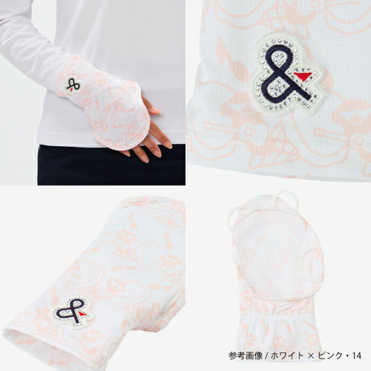 and per se アンパスィ ゴルフウェア レディース 手甲 マルチストレッチ 吸汗速乾 UV べたつき軽減 afs8916