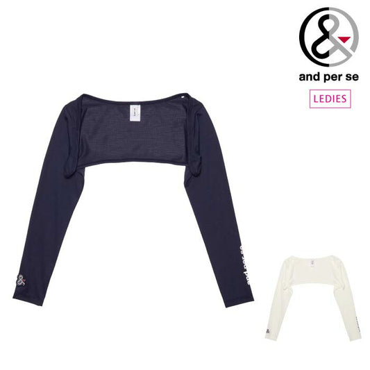 and per se アンパスィ ゴルフウェア レディース ボレロインナー ボレロ型アームカバー UV プロテクト afs8925