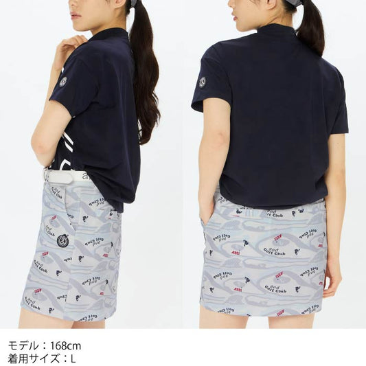 and per se アンパスィ ゴルフウェア レディース リファインドライ FIBOモックネックシャツ 吸放湿性 UVプロテクト afs9515v5