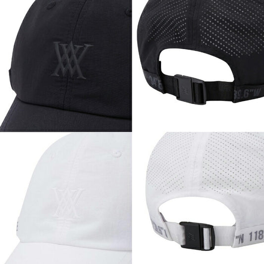 ANEW GOLF アニューゴルフ ゴルフウェア メンズ レディース UNISEX STRAP CAP ストラップキャップ 帽子 パンチング加工 AGEUUCP05