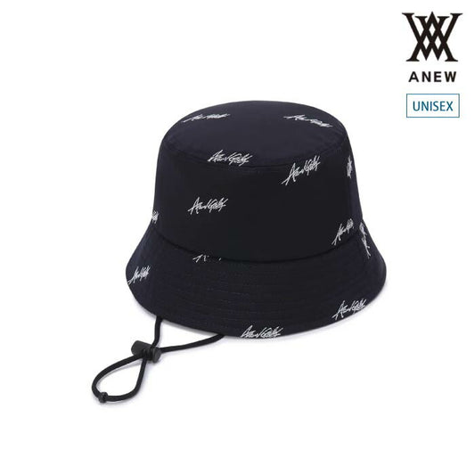 ANEW GOLF アニューゴルフ ゴルフウェア メンズ レディース UNISEX EMBROIDERY PATTERN HAT バケットハット 帽子 サイズ調整可 AGEUUCP44