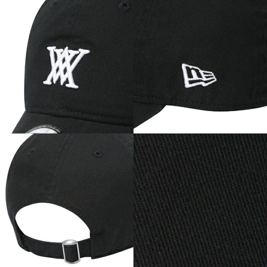 ANEW GOLF アニューゴルフ ゴルフウェア メンズ レディース UNISEX ANEW X NEWERA UNSTRUCTURE CAP 帽子 キャップ コラボ カーブバイザー サイズ調整可能 快適 AGGUUCPN1
