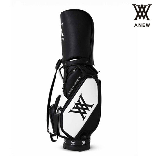 ANEW GOLF アニューゴルフ メンズ レディース 9.5 UNISEX TOUR BAG 9.5インチツアーキャディバッグ 3点留めショルダーストラップ レインカバー ネームタグ付属 agguusb05bk