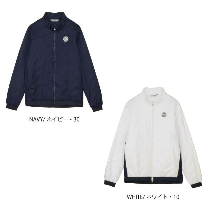 and per se アンパスィ ゴルフウェア メンズ エアジャスター中わたブルゾン マルチストレッチ はっ水 保温 AMF1115G3