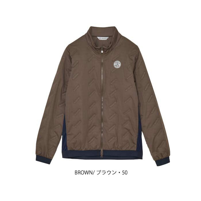 and per se アンパスィ ゴルフウェア メンズ エアジャスター中わたブルゾン マルチストレッチ はっ水 保温 AMF1115G3