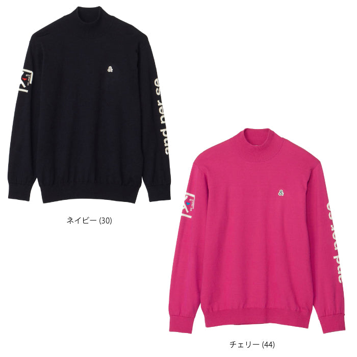 and per se アンパスィ メンズ ハイネック防風スリーブセーター AMF2613B2