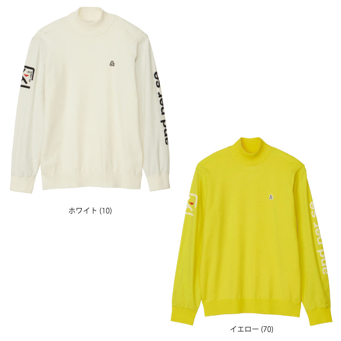 and per se アンパスィ メンズ ハイネック防風スリーブセーター AMF2613B2