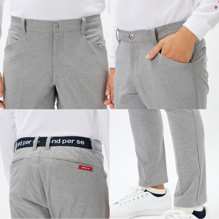 【WHのみ20%OFF SALE】and per se アンパスィ メンズ マルチウェイストレッチパンツ AMF5003E3