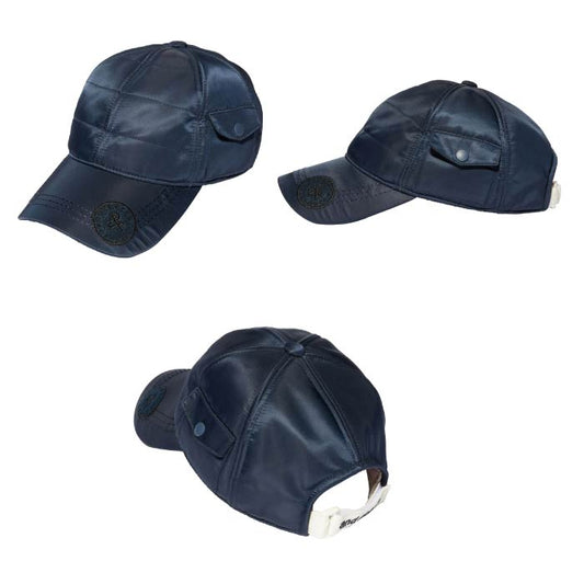 and per se アンパスィ メンズ ゴルフ 帽子 中綿キャップ UVプロテクト 撥水 帯電防止機能 AMF8414